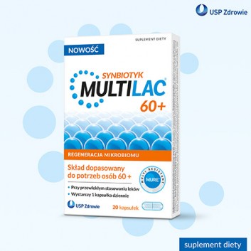 MULTILAC Synbiotyk 60+, 20 kapsułek - obrazek 6 - Apteka internetowa Melissa