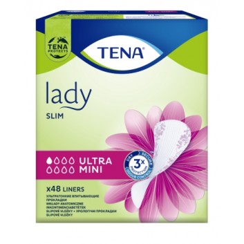 TENA Lady Slim Ultra Mini, specjalistyczne wkładki, 48 sztuk - obrazek 1 - Apteka internetowa Melissa