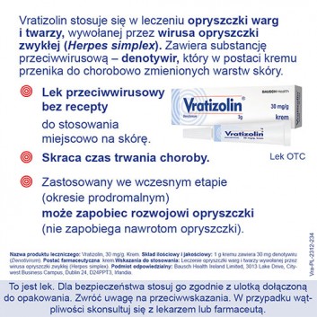 VRATIZOLIN Krem - 3 g - obrazek 4 - Apteka internetowa Melissa