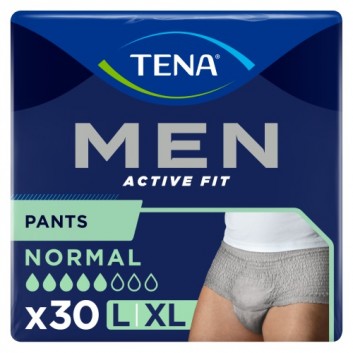 TENA Men Pants Normal Grey L/XL 95-130 cm, bielizna chłonna, 30 sztuk - obrazek 2 - Apteka internetowa Melissa