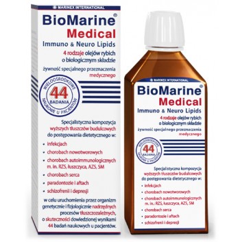 BioMarine®Medical Immuno & Neuro Lipids 4 rodzaje olejów rybich o biologicznym składzie, 200 ml - obrazek 1 - Apteka internetowa Melissa