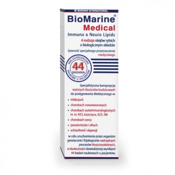 BioMarine®Medical Immuno & Neuro Lipids 4 rodzaje olejów rybich o biologicznym składzie, 200 ml - obrazek 2 - Apteka internetowa Melissa