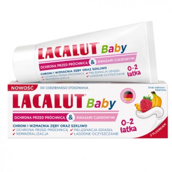 Lacalut Baby pasta do zębów 0-2 latka, 55 ml - obrazek 2 - Apteka internetowa Melissa