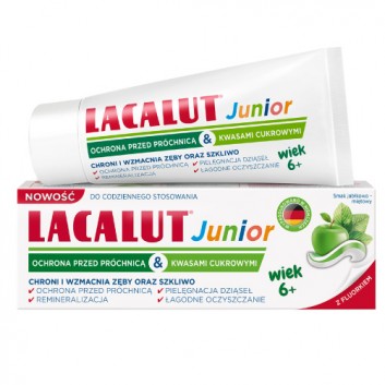 Lacalut Junior pasta do zębów 6+, 55 ml - obrazek 2 - Apteka internetowa Melissa