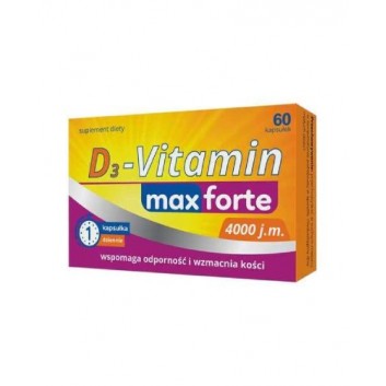 D3-Vitamin maxforte, 60 kapsułek - obrazek 1 - Apteka internetowa Melissa
