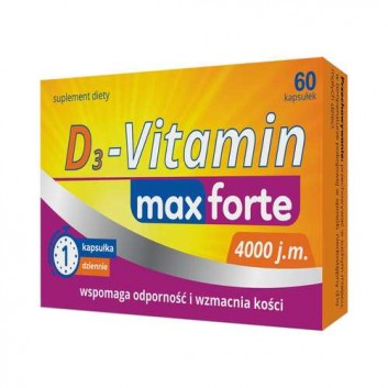 D3-Vitamin maxforte, 60 kapsułek - obrazek 2 - Apteka internetowa Melissa