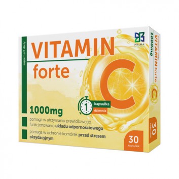 Vitamin C forte, 30 kapsułek - obrazek 2 - Apteka internetowa Melissa