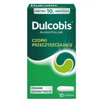 Dulcobis 10 mg, 10 czopków