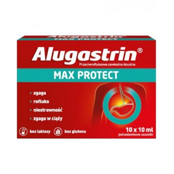 Alugastrin Max Protect 10 ml, 10 saszetek - obrazek 1 - Apteka internetowa Melissa