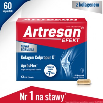 Artresan Efekt AprèsFlex® kolagen na stawy, kapsułki, 60 sztuk - obrazek 2