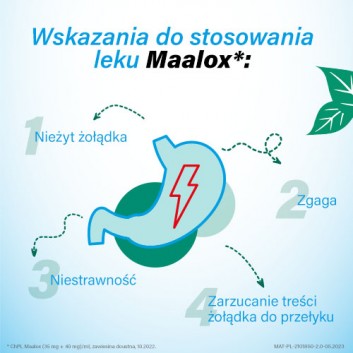 MAALOX Zawiesina doustna, na zgagę i nadkwaśność, 250 ml - obrazek 4 - Apteka internetowa Melissa