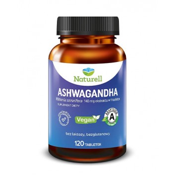 Naturell Ashwagandha, tabletki, 120 sztuk