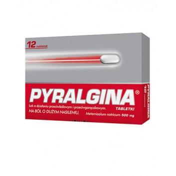 Pyralgina, 500 mg, tabletki, 12 sztuk