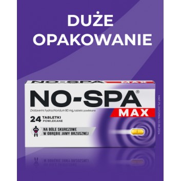 No-Spa Max, 80 mg, tabletki powlekane, 24 sztuki - obrazek 3