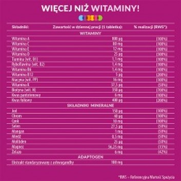 Vigor Multiwitamina Ona, 90 tabletek - obrazek 3