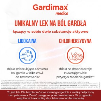 Gardimax medica, 5 mg + 1 mg, tabletki do ssania, 24 sztuk - obrazek 4