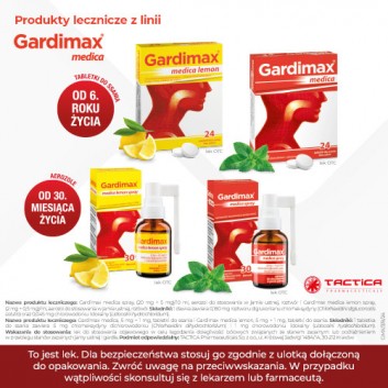 Gardimax medica, 5 mg + 1 mg, tabletki do ssania, 24 sztuk - obrazek 6
