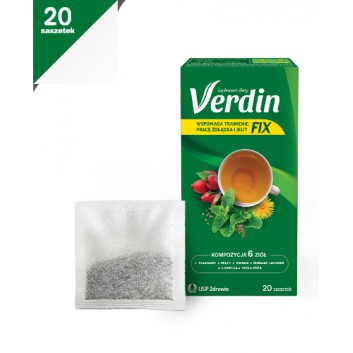 VERDIN FIX - 20 sasz. Wspomaga działanie układu pokarmowego. - obrazek 1 - Apteka internetowa Melissa