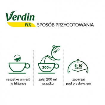 VERDIN FIX - 20 sasz. Wspomaga działanie układu pokarmowego. - obrazek 3 - Apteka internetowa Melissa