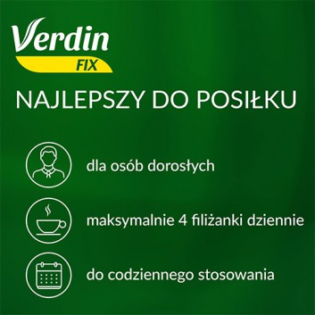 VERDIN FIX - 20 sasz. Wspomaga działanie układu pokarmowego. - obrazek 5 - Apteka internetowa Melissa