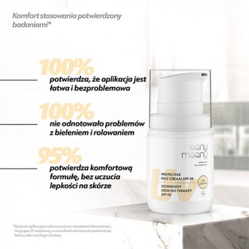 Eeny Meeny, Ochronny krem do twarzy UVA UVB SPF 50+ z pigmentem, 50 ml - obrazek 4