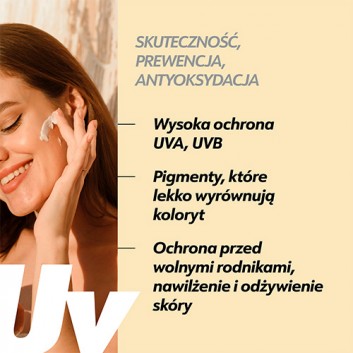 Eeny Meeny, Ochronny krem do twarzy UVA UVB SPF 50+ z pigmentem, 50 ml - obrazek 6