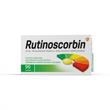 Rutinoscorbin, tabletki powlekane, 90 sztuk - obrazek 2