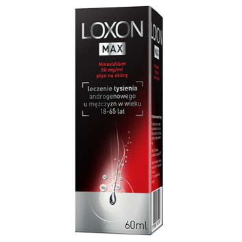 Loxon Max (Loxon 5%), 50 mg/ml, płyn na skórę, 60 ml