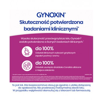 Gynoxin Uno 600 mg, na mieszane i grzybicze infekcje intymne, 1 kaps. dopochwowa miękka, cena, opinie, wskazania - obrazek 7 - Apteka internetowa Melissa