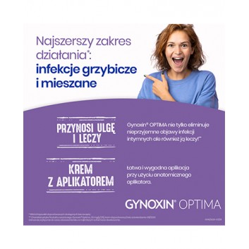 Gynoxin 20 mg/g (2%), na mieszane i grzybicze infekcje intymne, krem dopochwowy, 30 g, cena, opinie, stosowanie - obrazek 4 - Apteka internetowa Melissa