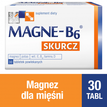 MAGNE-B6 SKURCZ - 30 szt. Magnez, witamina D w tabletkach. - obrazek 1 - Apteka internetowa Melissa