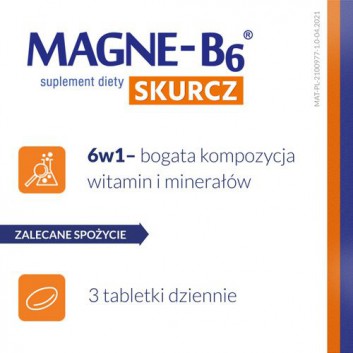 MAGNE-B6 SKURCZ - 30 szt. Magnez, witamina D w tabletkach. - obrazek 4 - Apteka internetowa Melissa