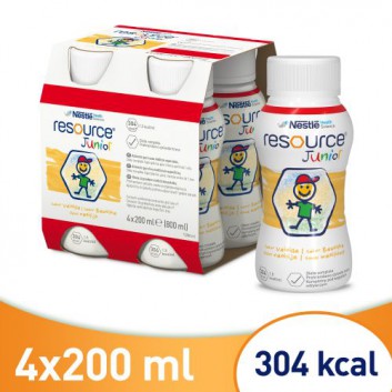 RESOURCE JUNIOR Smak waniliowy - 4 x 200 ml Preparat odżywczy - cena, opinie, stosowanie