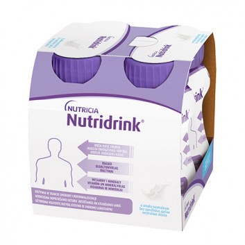 Nutridrink, napój o smaku neutralnym, 4 x 125 ml