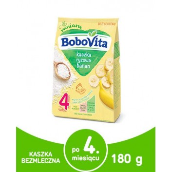 BOBOVITA Kaszka ryżowa o smaku bananowym - 180 g - obrazek 1 - Apteka internetowa Melissa