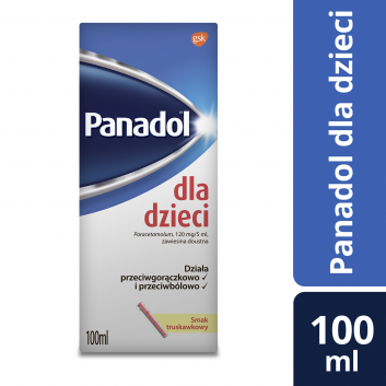 PANADOL DLA DZIECI, na różne rodzaje bólu, 100 ml - obrazek 1 - Apteka internetowa Melissa