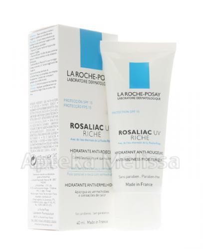LA ROCHE-POSAY ROSALIAC UV RICHE Wzmacniający krem nawilżający ochrona SPF 15 - 40 ml - Apteka internetowa Melissa