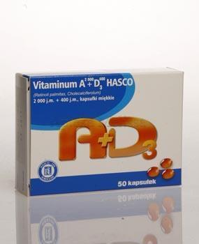 VITAMINUM A + D3 - 50 kaps.
