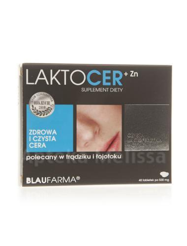 LAKTOCER Na trądzik - 40 tabl. - Apteka internetowa Melissa