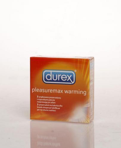 DUREX PLEASUREMAX WARMING Prezerwatywy potęgujące doznania z dodatkiem żelu rozgrzewającego - 3 szt. - Apteka internetowa Melissa
