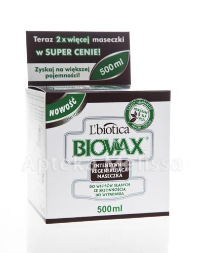 BIOVAX DO WŁOSÓW SŁABYCH ZE SKŁONNOŚCIĄ DO WYPADANIA Intensywnie regenerująca maseczka - 500 ml - Apteka internetowa Melissa