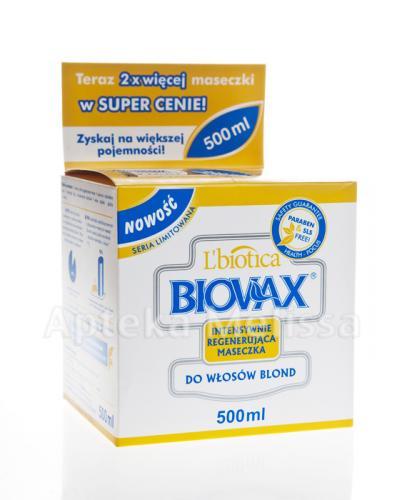 BIOVAX DO WŁOSÓW BLOND Intensywnie regenerująca maseczka - 500 ml - Apteka internetowa Melissa