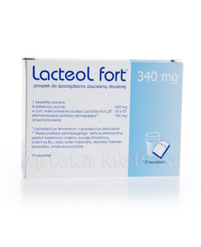 LACTEOL FORT 340 mg Proszek do przygotowania roztworu doustnego - 10 sasz. - Apteka internetowa Melissa