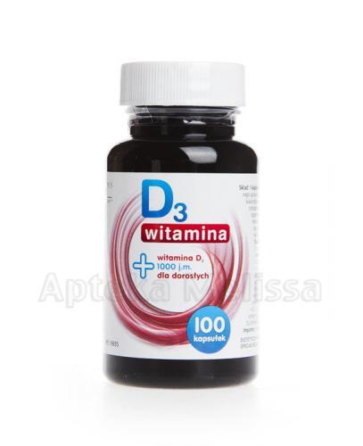 WITAMINA D3 1000 Dla dorosłych - 100 kaps. - Apteka internetowa Melissa