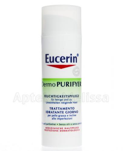 EUCERIN DERMOPURIFYER Matujący krem nawilżający do skóry tłustej z niedoskonałościami - 50 ml - Apteka internetowa Melissa