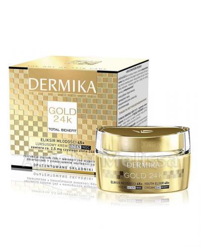DERMIKA GOLD 24k Krem eliksir młodości 45+ dzień/noc - 50 ml - Apteka internetowa Melissa