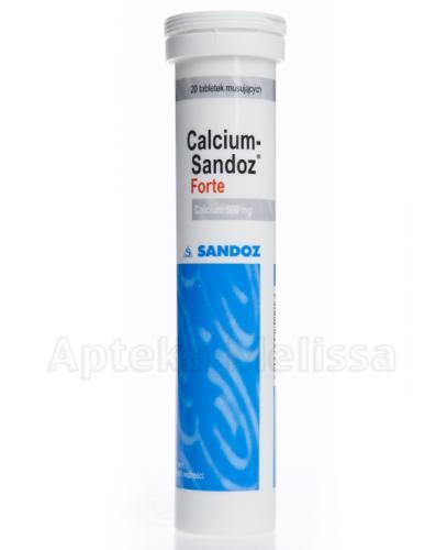 CALCIUM-SANDOZ FORTE 500 mg - 20 tabl. - Apteka internetowa Melissa