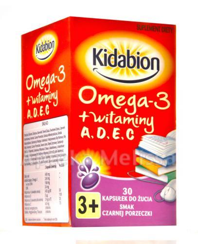 KIDABION Omega-3 o smaku czarnej porzeczki - 30 kaps. - Apteka internetowa Melissa