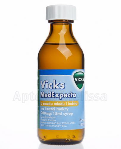 VICKS MEDEXPECTO Syrop o smaku miodu i imbiru na kaszel mokry - 180 ml - Apteka internetowa Melissa