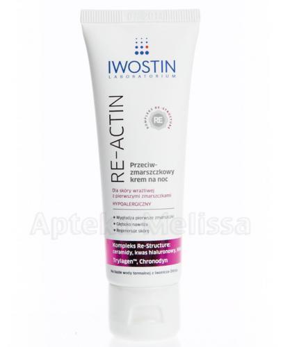 IWOSTIN RE-ACTIN Przeciwzmarszczkowy krem na noc - 40 ml - Apteka internetowa Melissa